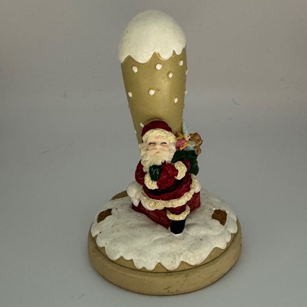 Vintage Brien Bag Cookie Art Stamp PressChristmas Eve Santa with Toy Bag ?1997?
